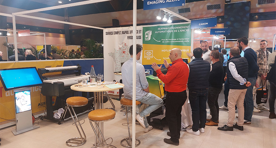 Notre stand Emaging au Bureau vallée Show 2024 Stand emaging au bureau vallée show