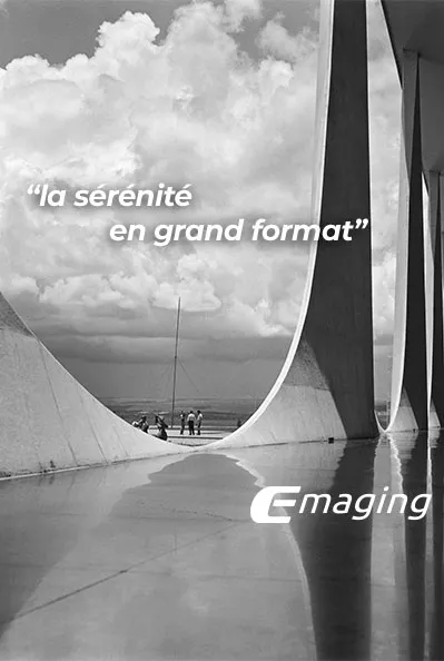 Slogan Emaging la sérénité en grand format